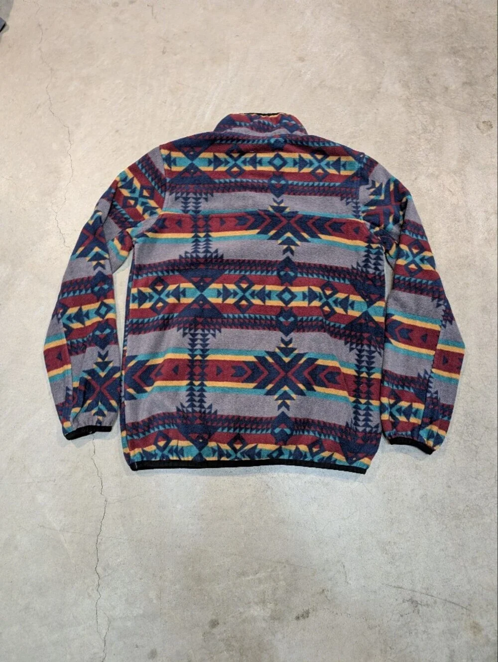 Kavu Multicolor Aztec Fleece 1/4 Snap Pull Over Adult S